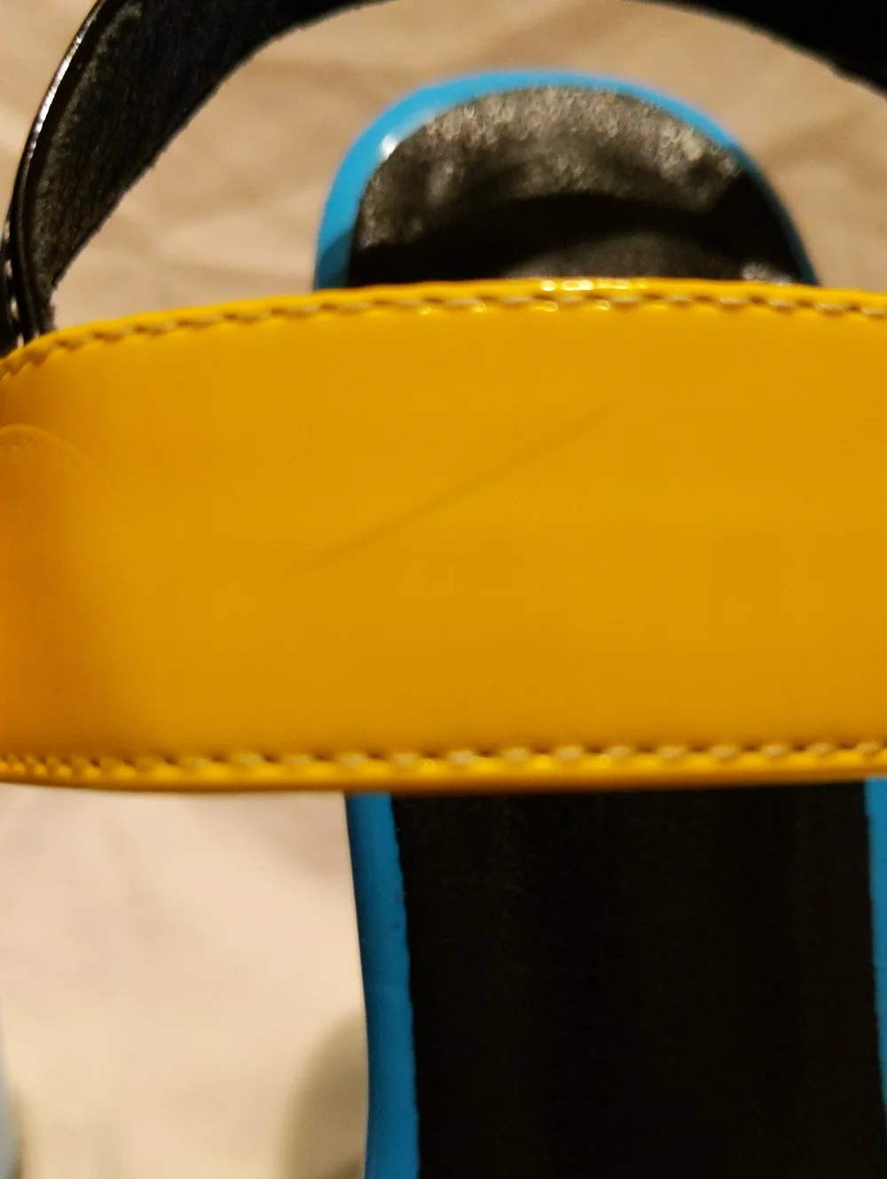 Giuseppe Zanotti Multicolor Platform Sandals in Yellow, Pink & Blue